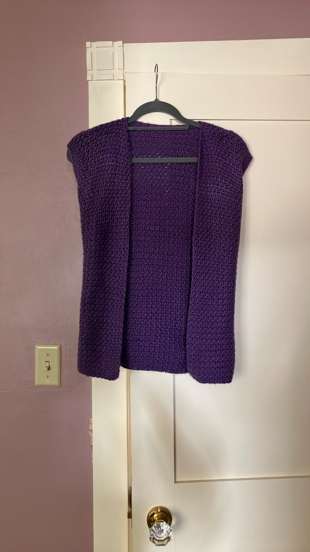 Hand Crocheted Sweater Vest (S)