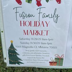 Saturday And Sunday 11/29 And 11/30  9am - 1pm 