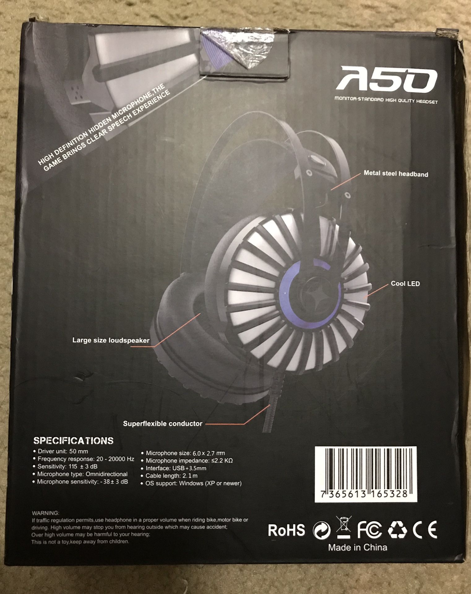 A50 gaming headset - new