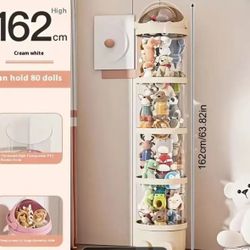 Plush Toy Organizer, Four Layer Multifunctional Moder Plastic Storage Box, Waterproof Cover Lightweight