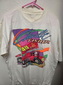 Vintage Sprint Car 1993 Racing Charlie Fisher Distressed Men’s XL