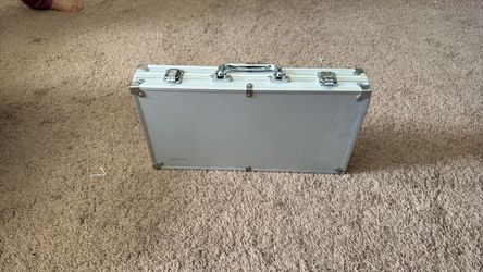 Poker kit bag (silver aluminum hard case)