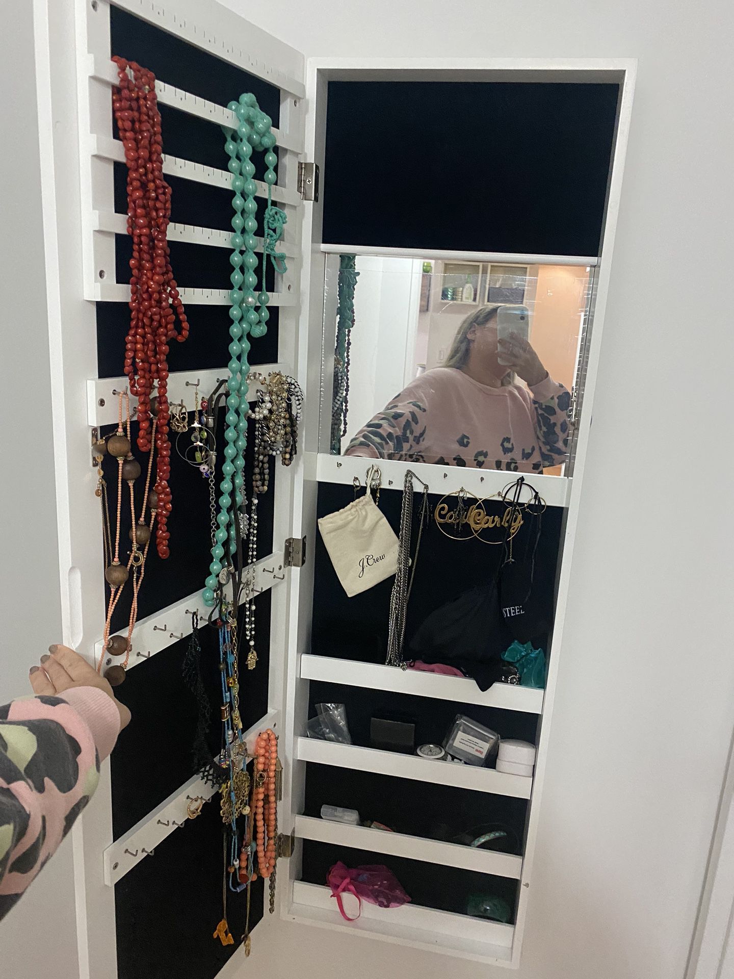 jewelry case mirror 