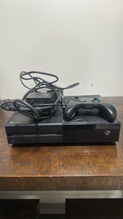 Xbox One console with controller and cables