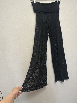 VENUS Black Sheer Coverup Pants Swim