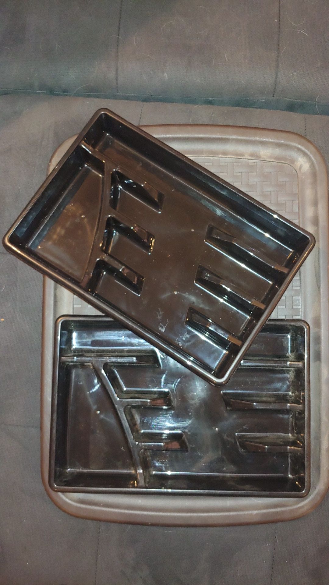 Plastic silverware drawer sorters