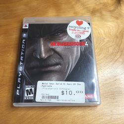 PlayStation 3 / PS3 - Metal Gear Solid 4