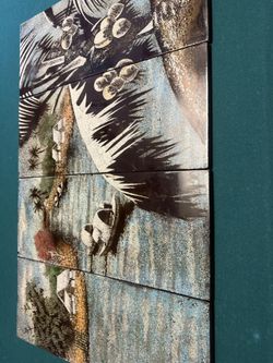 Vietnamese Black Lacquer Eggshell Art