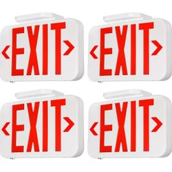 Pack Of 4 Exit Signs