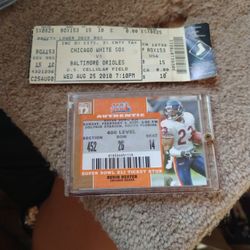 Sox N Bears Ticket Stubs 