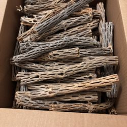 20 Pieces Cholla Wood 6” Long For Shrimp Tanks, Aquatic Terrariums And Aquariums 