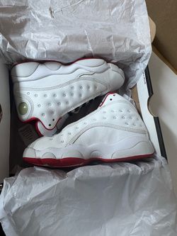 Air Jordan 13 White Red Sneakers
