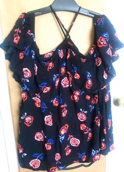 Express floral top - womens size large