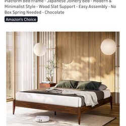 $100 mid century modern bed frame