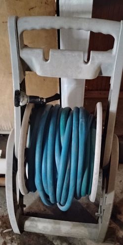 Garden Hose Reel Cart with Hose