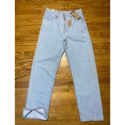 Levi's '94 Baggy Twisted Hem Jeans Mid-Rise Button Fly Straight Leg Sz 28x31 New