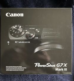 Cannon g7 Mark III