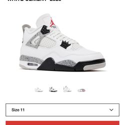 JORDAN 4 RETRO OG 'WHITE CEMENT'