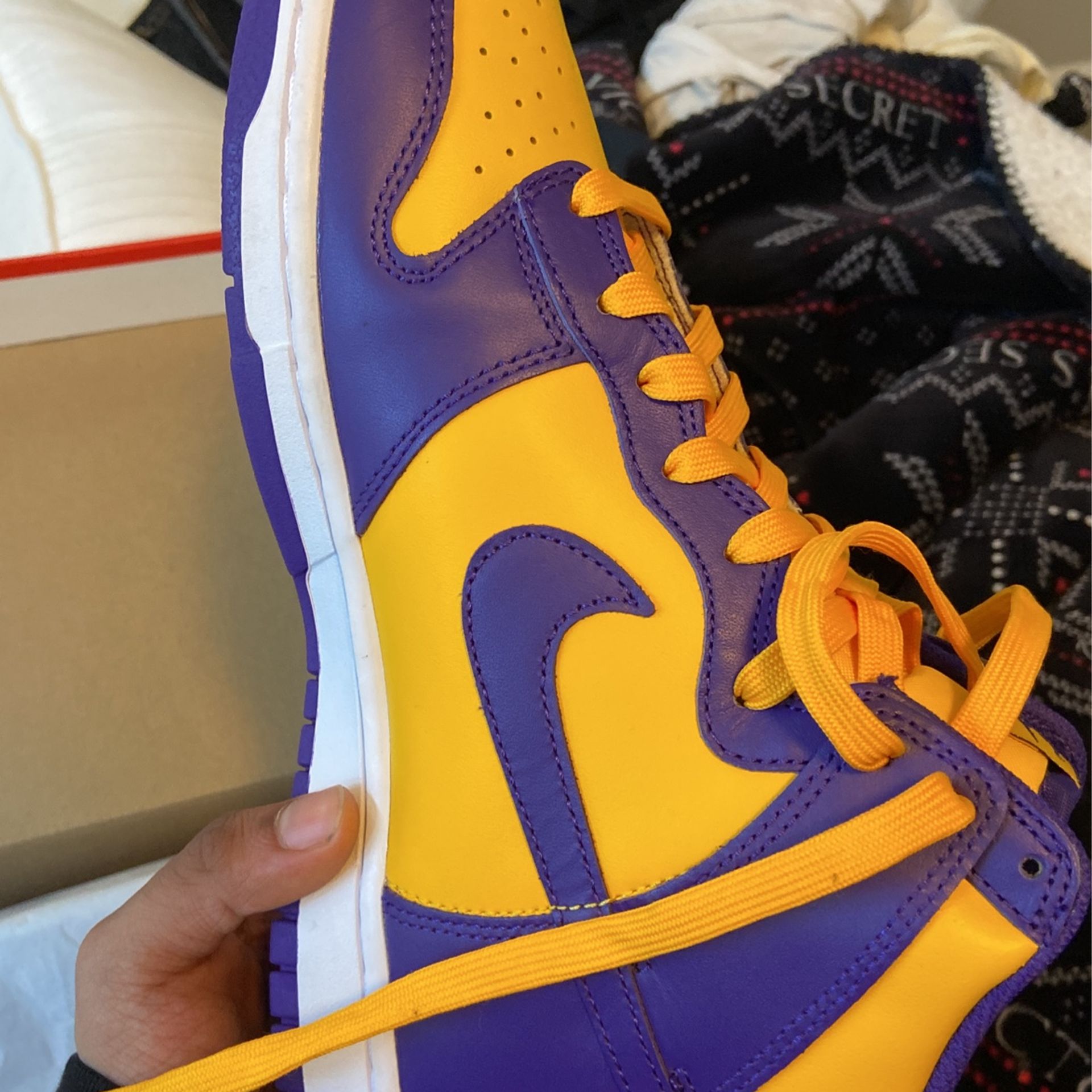 Jordan Dunk Hi Retro , Lakers
