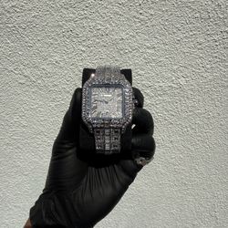 Moissanite Bussdown Diamond Watch