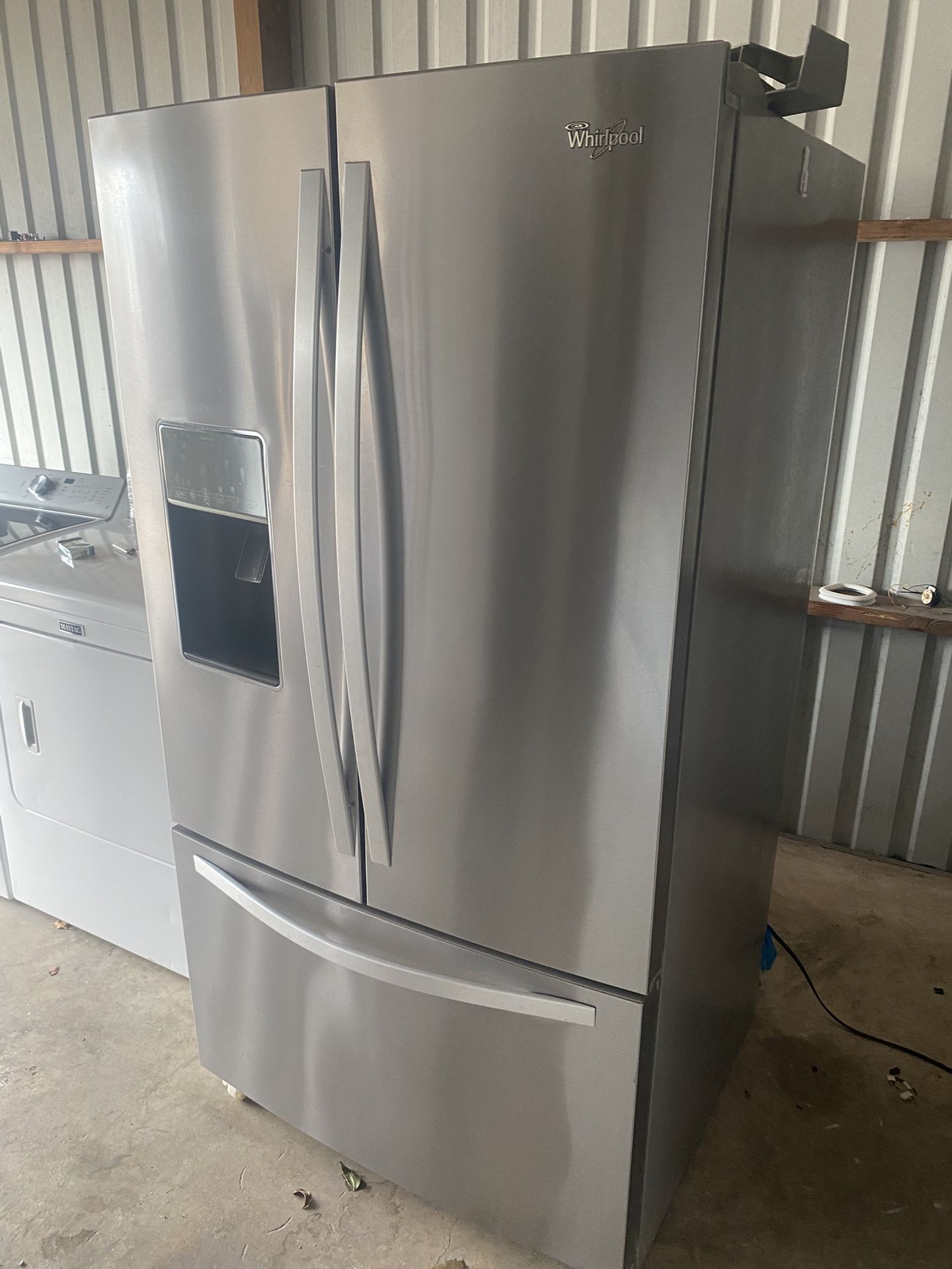 Whirlpool 3 Door Stainless Refrigerator 