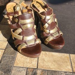 Women's High Heeled Sandal -  Size 6