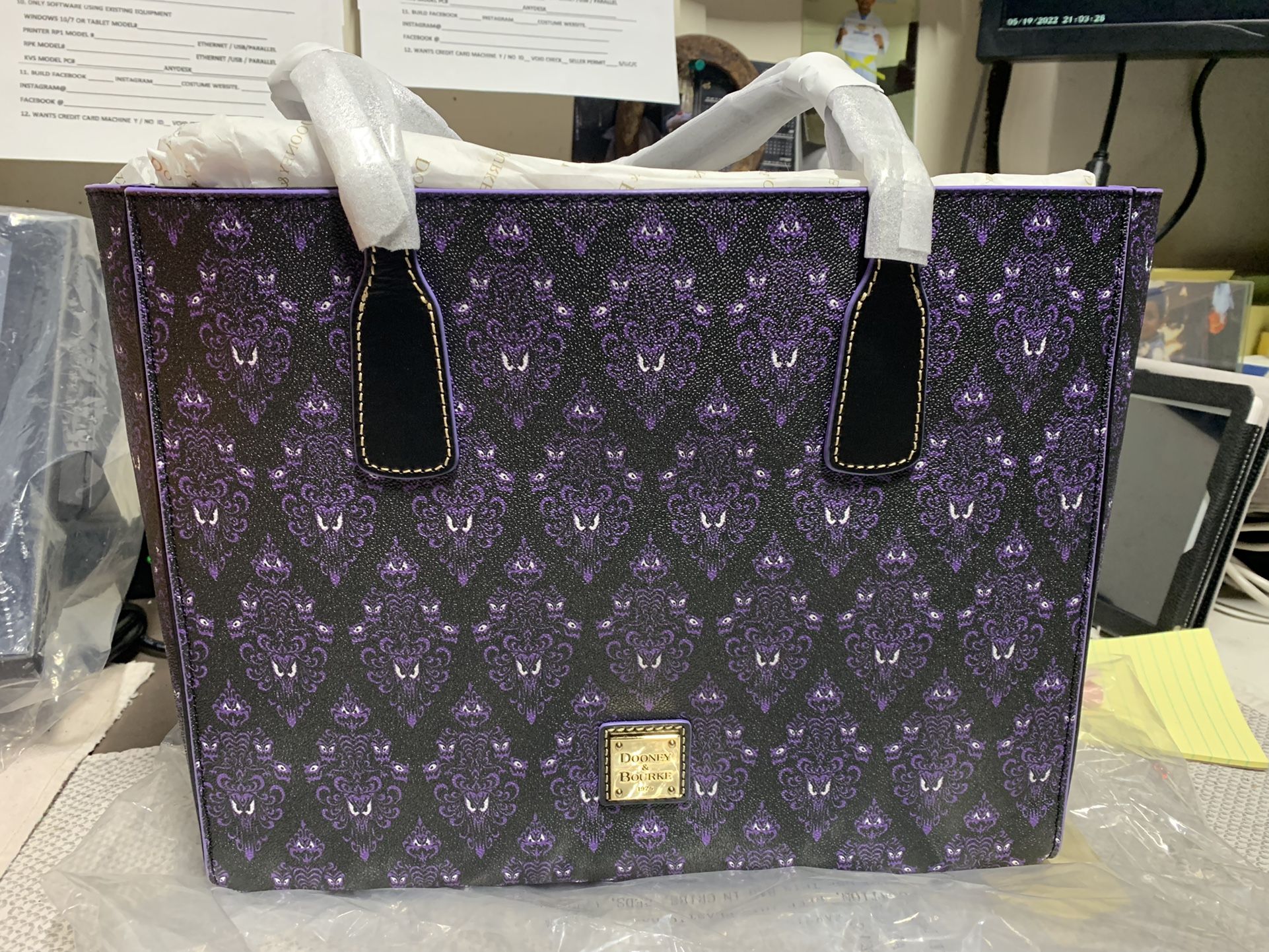 Limited Edition HAUNTED MANSION TOTE bAg By Dooney & Bourke