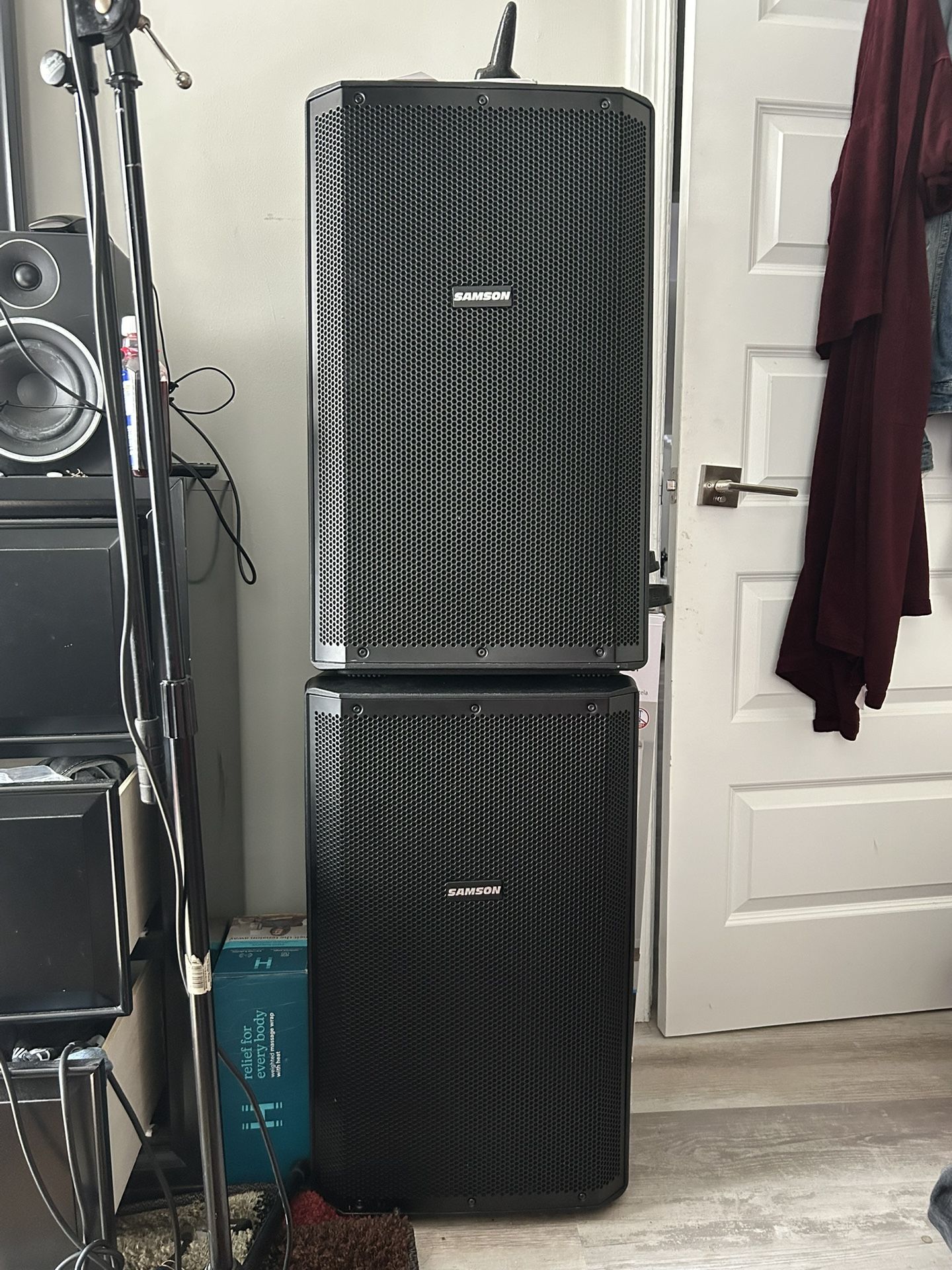 Samson Speakers 15 Inch Woofers RS Loud Speakers With Bluetooth
