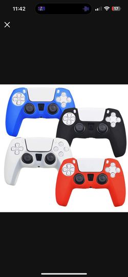 4 Pack Silicone Case Cover Skin for PS5 DualSense Controller