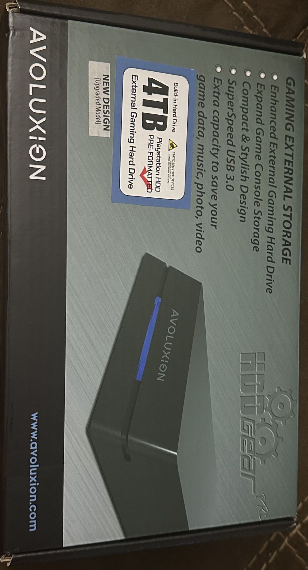 Avolusion 4TB Gaming External Hard Drive USB 3.0 Storage