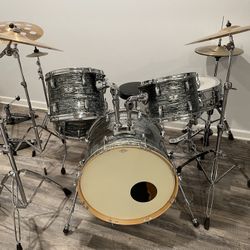 Complete Drum Set Signed by Austin Archey of Lorna Shore