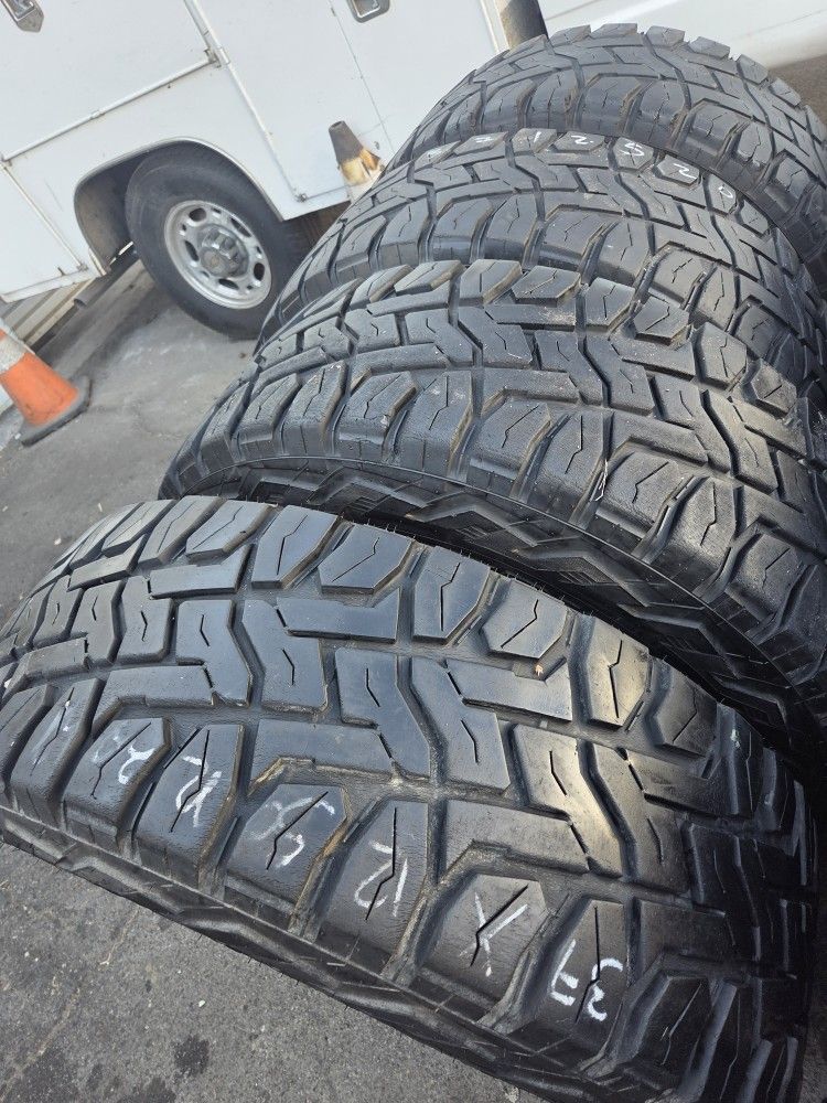 4 used tires Lt37x12.50r20 Toyo RT Open Country $450.00 all 4