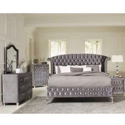 Velour Bedroom set king