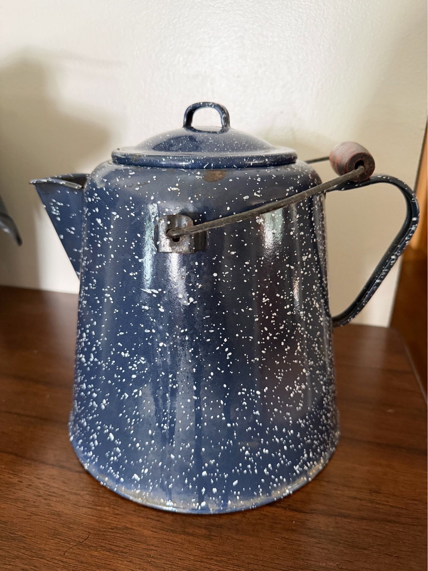 Vintage/Antique speckled coffee kettle