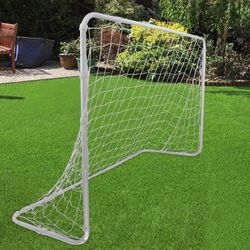 6' x 4' Portable Soccer Goal with Steel Frame, Kids Training Net for Backyard Outdoor Practice