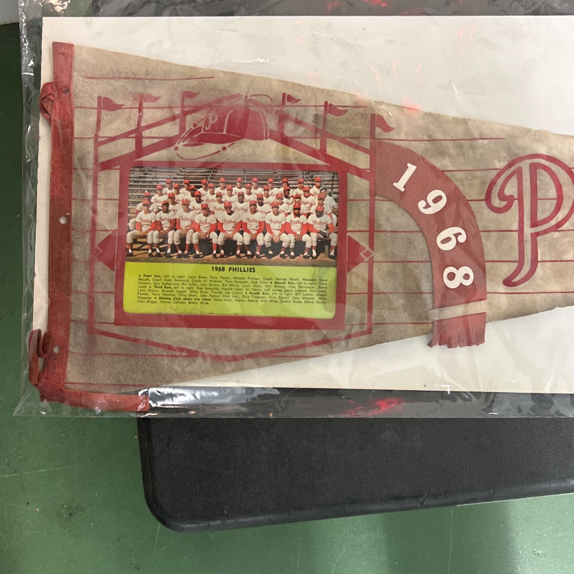 Vintage 1968 Phillies Pennant