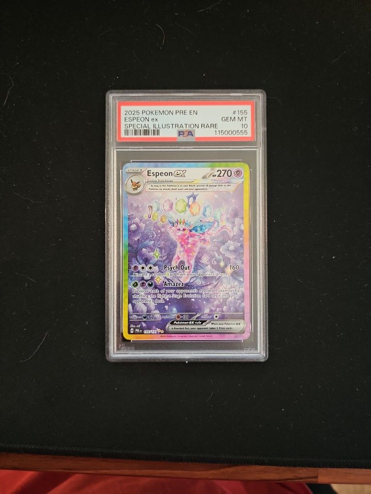 Espeon EX SIR 155/131 PSA 10 Prismatic Evolutions