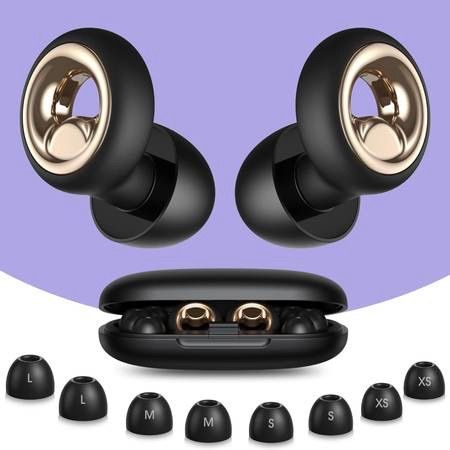 new Ear Plugs for Sleeping, 55dB Silicone Ear Plugs for Noise Reduction, Reusable Sleeping Noise Cancelling Earplugs for Snoring, Concert & Shooting E