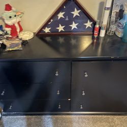 Black 6 Drawer Dresser