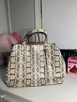 New Day faux snake skin handbag