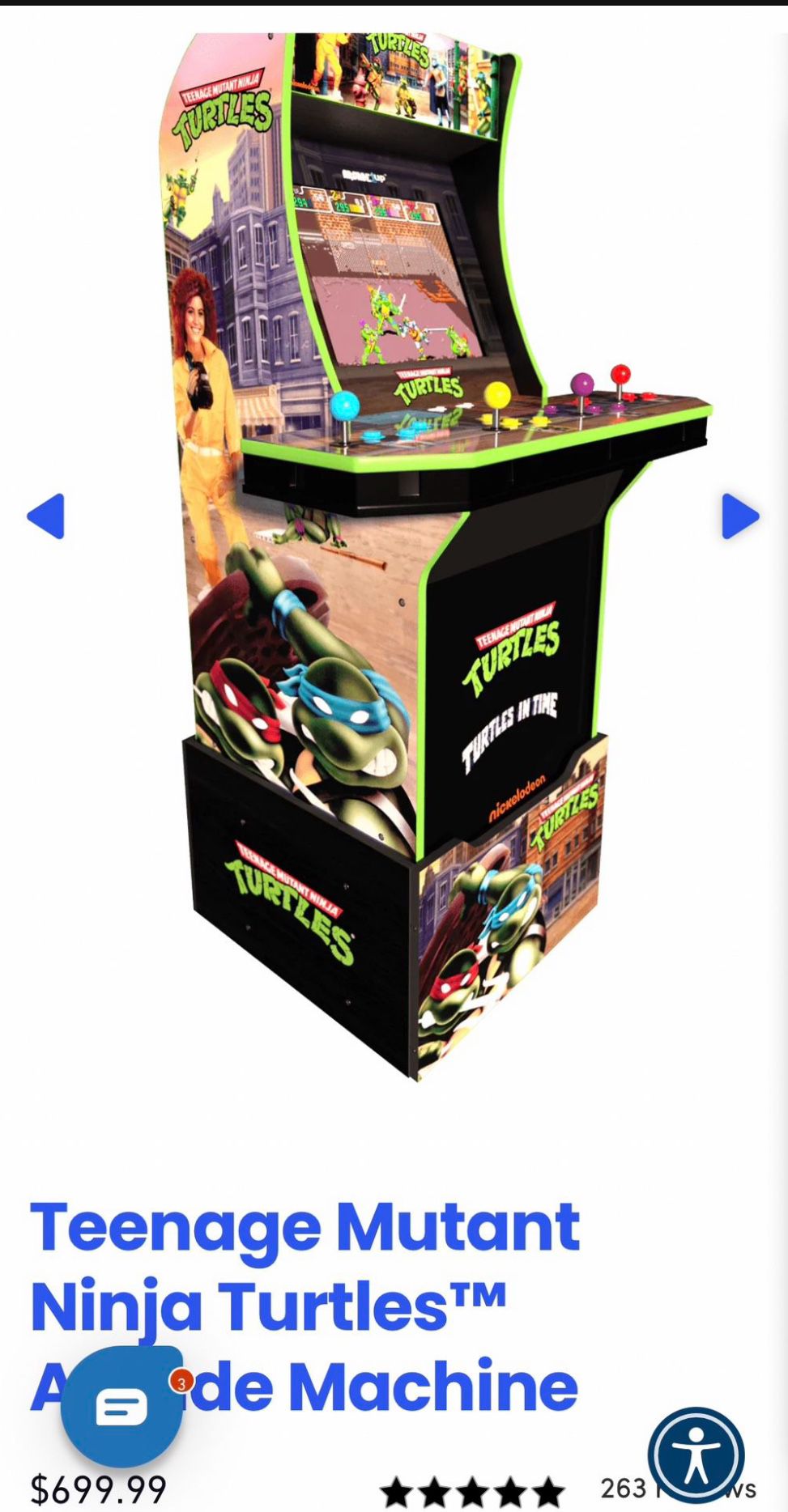 1up Arcade Teenage Mutant Ninja Turtles $300 (BRAND NEW IN BOX)