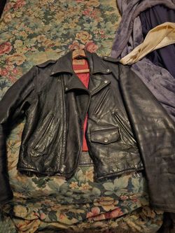 Vintage 50's - 60's Leather Motorcycle Jacket