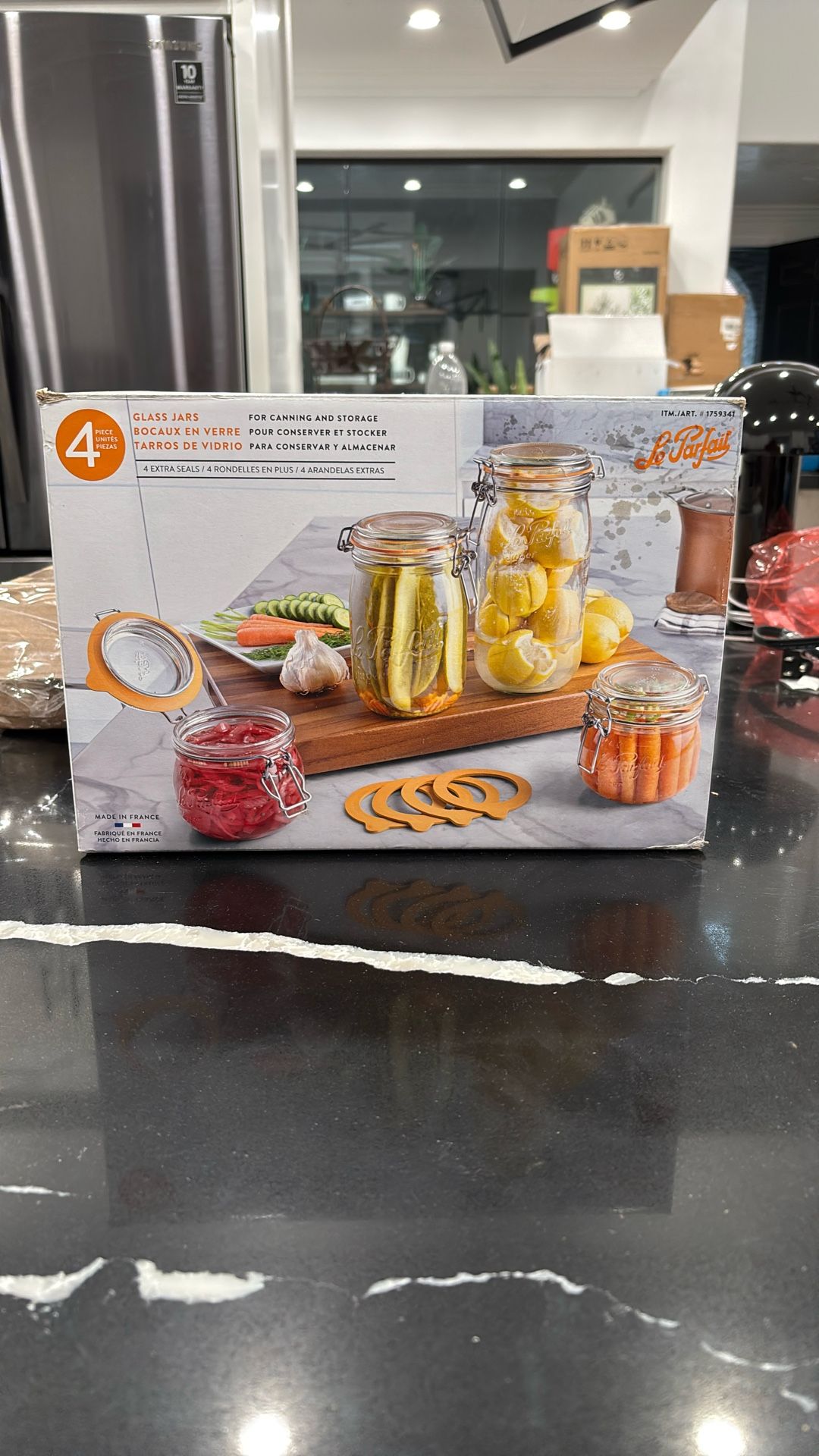 4 Piece Glass Jars La Parfait