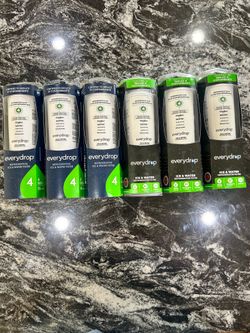 Six unused/new everydrop #4 filters
