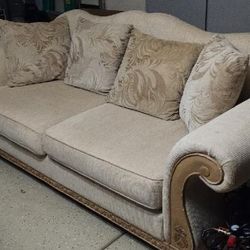 *Delivery* Nice Beige couch. Super comfortable. 