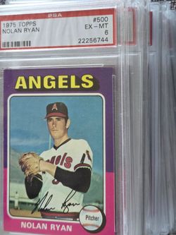A lot of 16  Nolan Ryan 1975 Topps #500