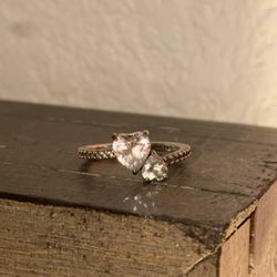 Pandora Double Heart Ring