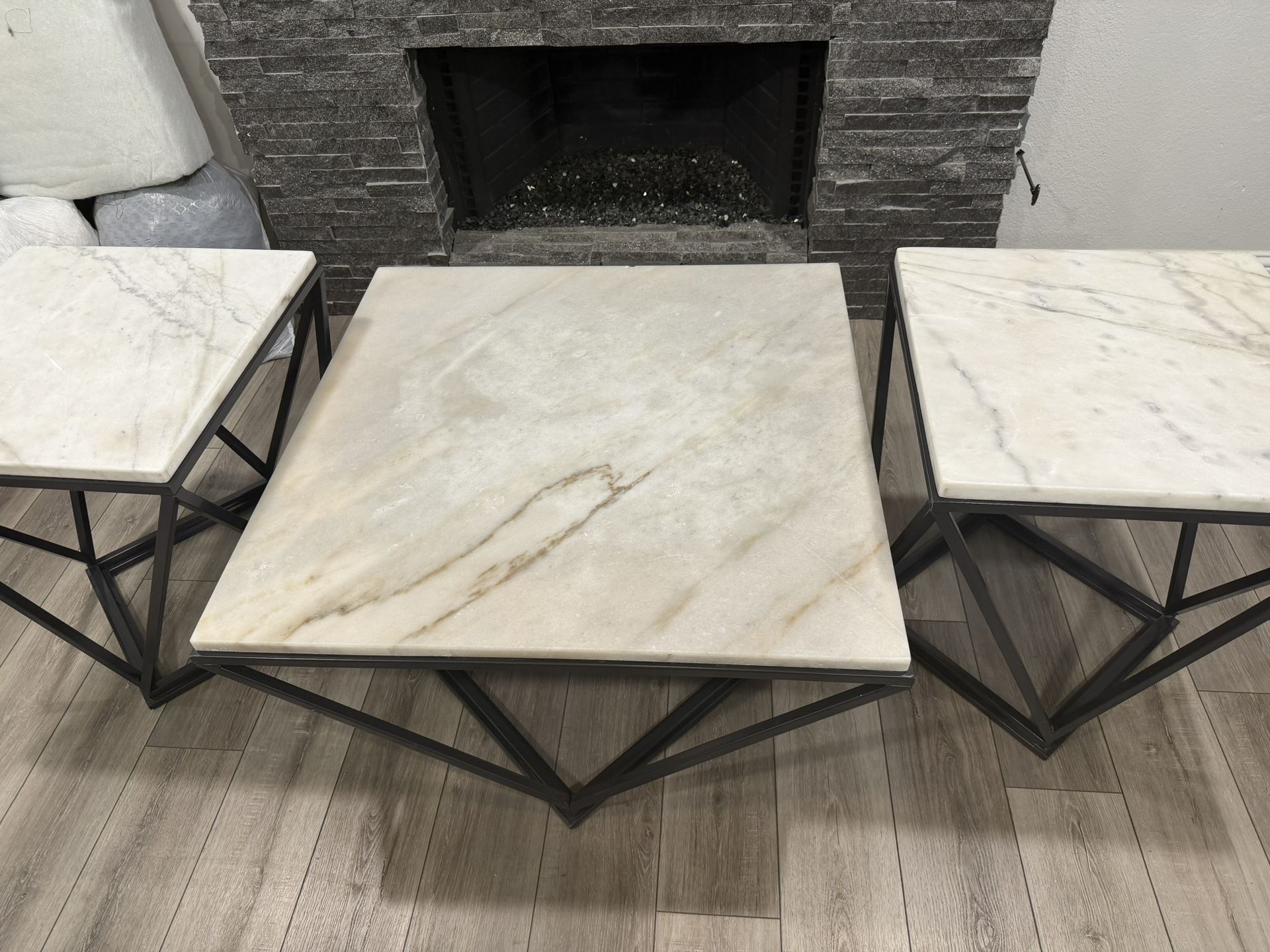 Marble Table And Side Tables