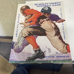 De Molay Football Game 1935 official program