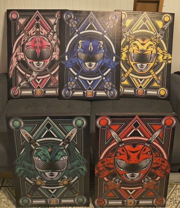 Power Rangers Canvas Set